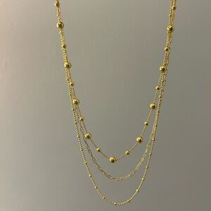 J. Crew Gold Multi-Strand Necklace